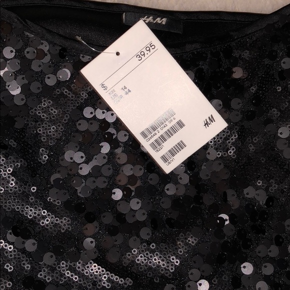 New H&M sequins layered camisole top sleeveless - Picture 2 of 4